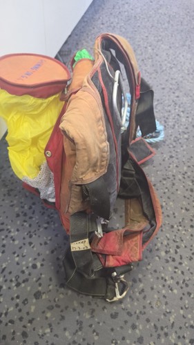 Parachute bag ready to - parachute, in